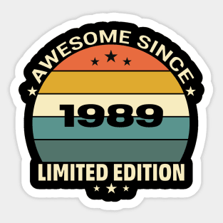 Awesome Since 1989 Sticker